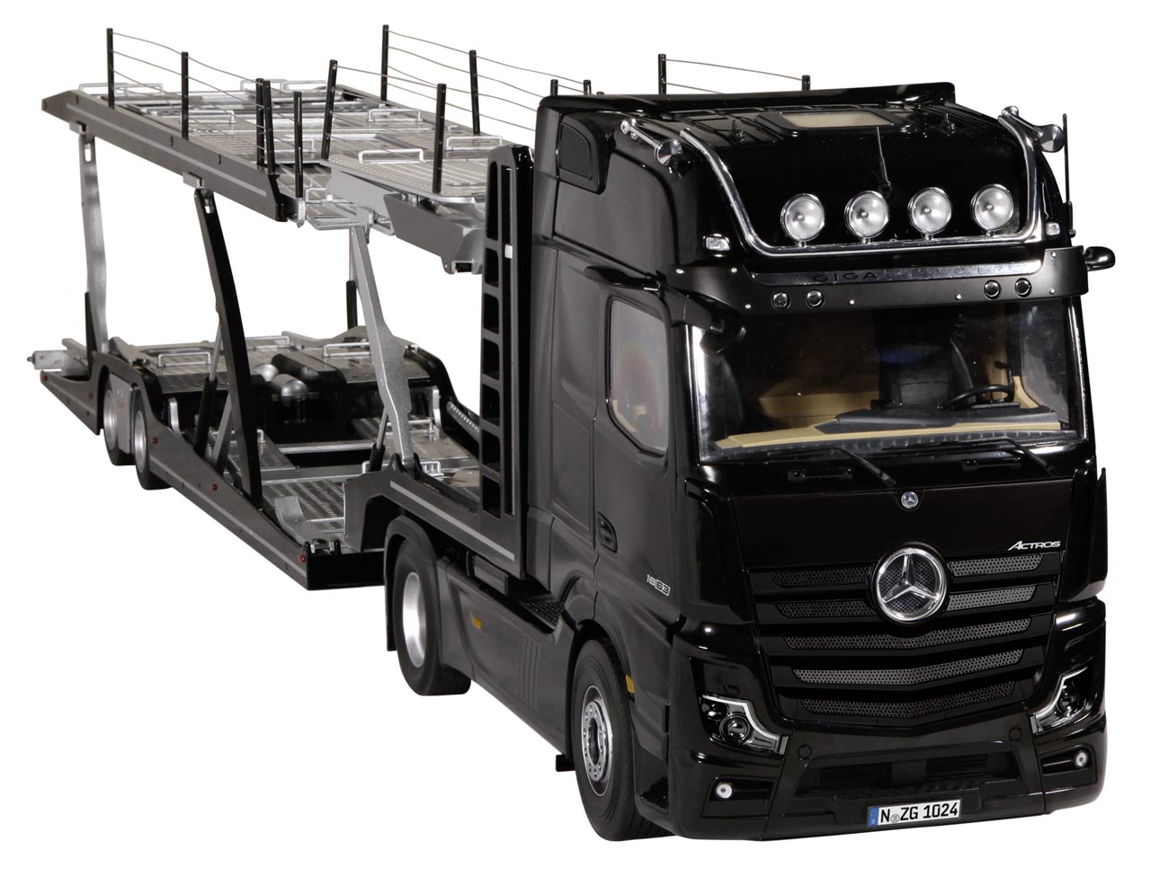 Mercedes Benz Actros mit Lohr Set schwarz-1
