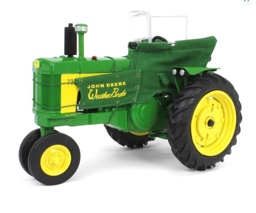 John Deere 730 NF mit Heat Houser Prestige Collection grün Modell von Ertl 1:16