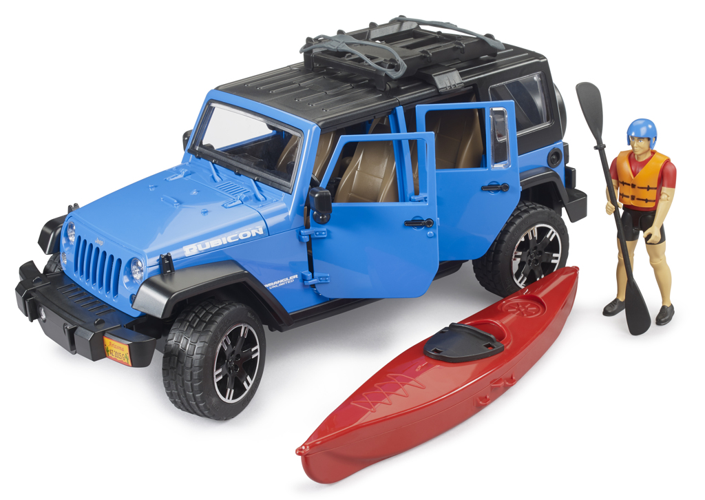 Jeep Wrangler Rubicon mit Kajak und Figur