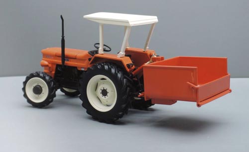 Anbau-Kippmulde orange Modell von Replicagri 1:32