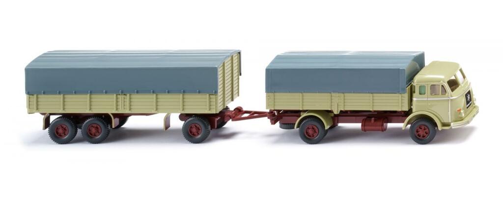 Pritschenhängerzug (Henschel) - grünbeige-1