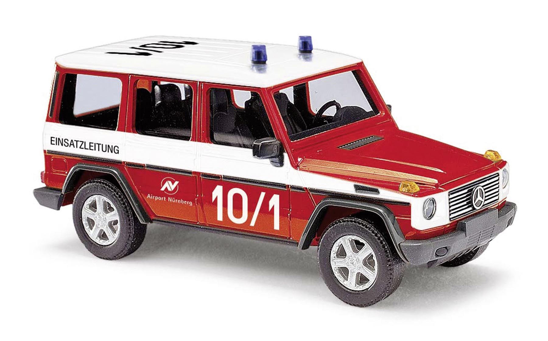 Mercedes G-Klasse 90 Feuerwehr Airport Nürnberg Bj. 1990 Modell von Busch 1:87