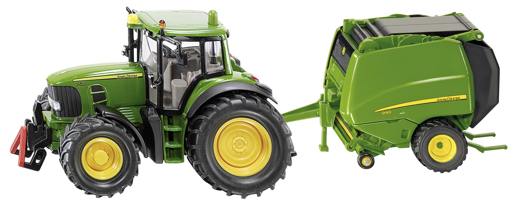 John Deere mit Ballenpresse Modell von Siku