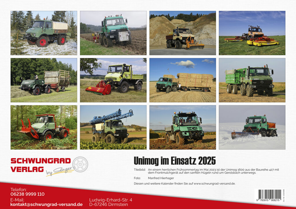 Unimog Monatskalender 2025