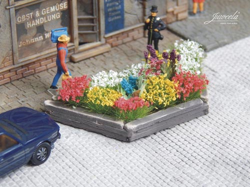 Straßenpflanzkübel, groß (10 Stck.) Modell von Juweela 1:87