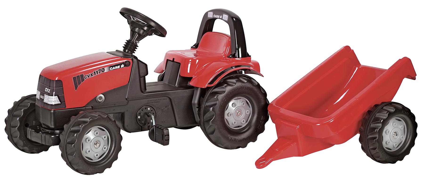 RollyKid Case CVX 1170 Trettraktor mit Anhänger