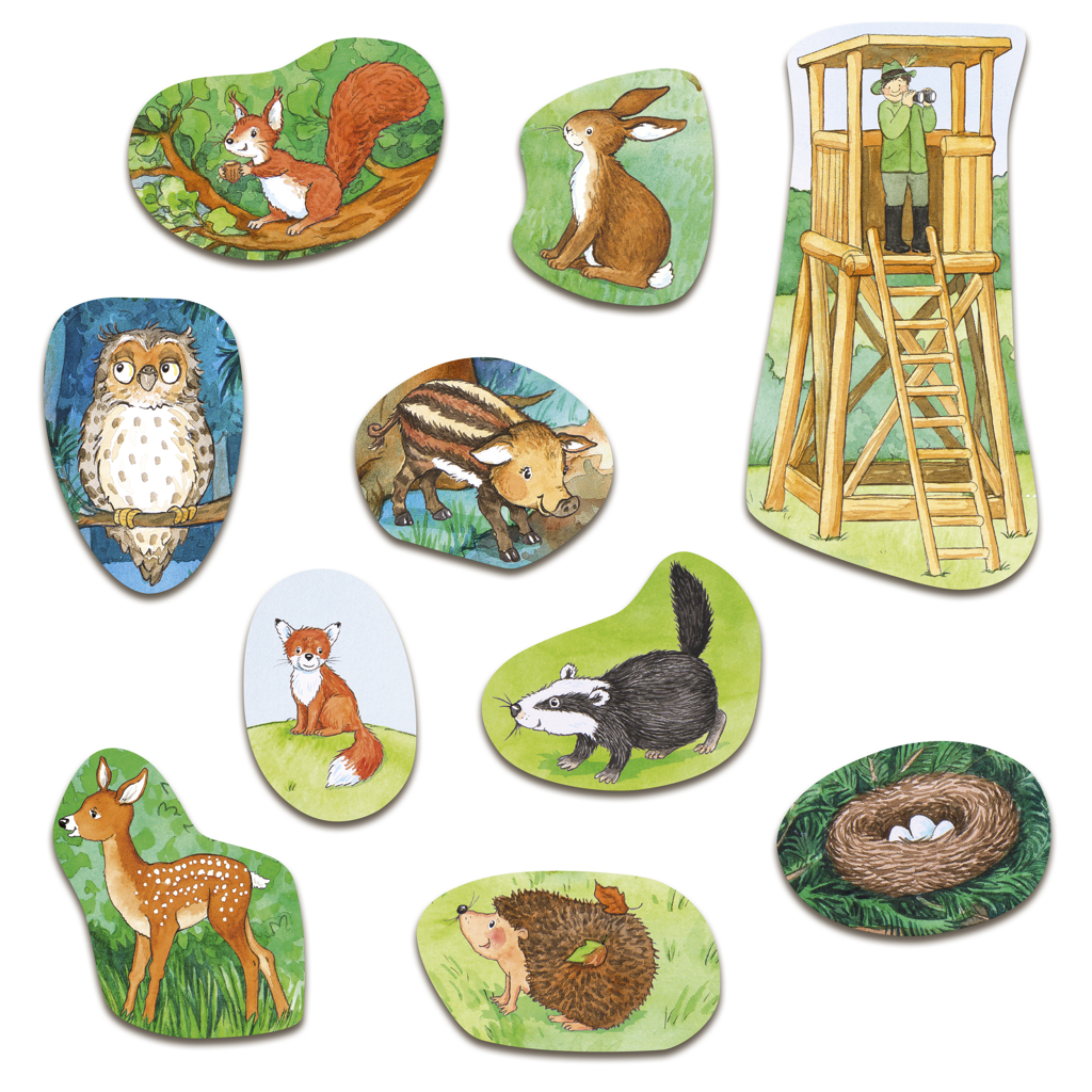 Mein großes Puzzle- Spielebuch: Wald