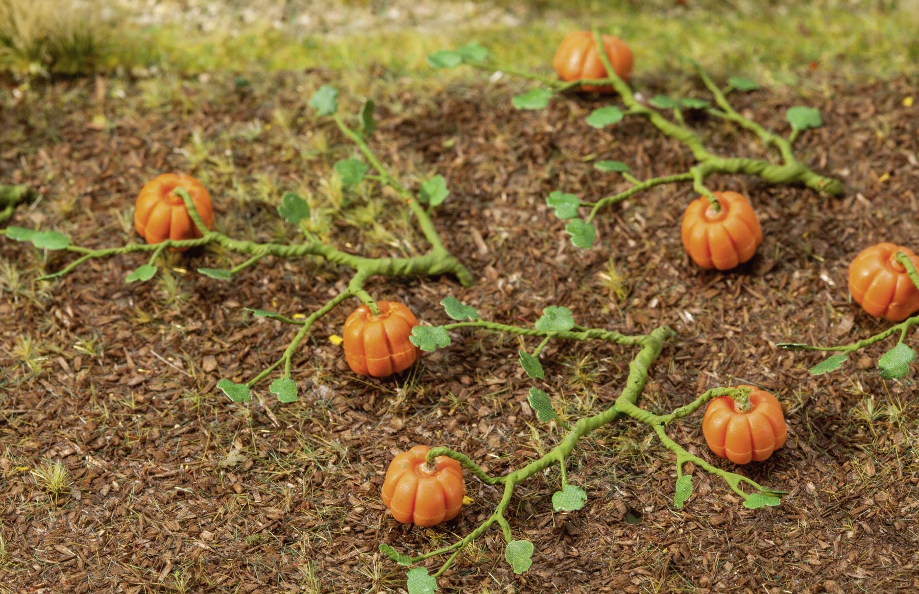 6 Kürbispflanzen Modell von Gebr. Faller 1:87