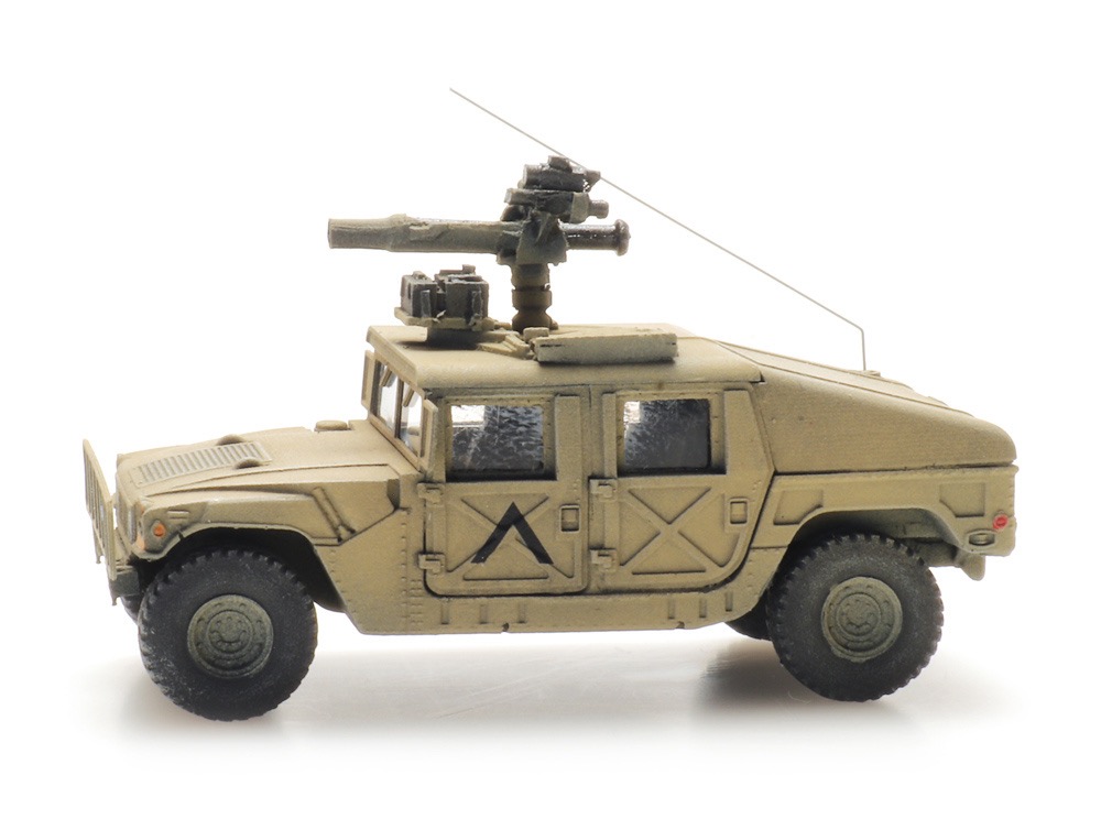 US Humvee Desert Armored TOW Modell von Artitec 1:87