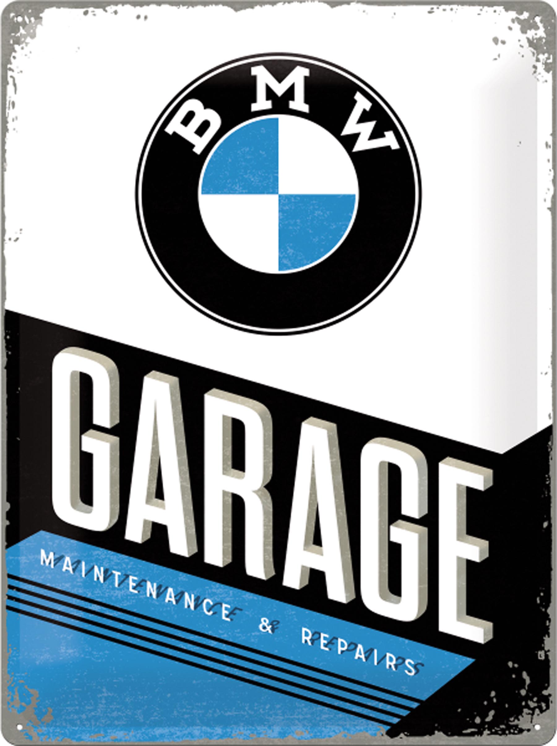 Blechschild „BMW Garage“