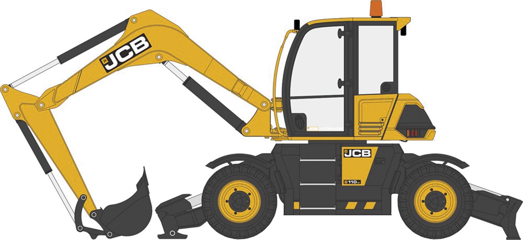 JCB Mobilbagger Hydradig Modell von Oxford 1:50