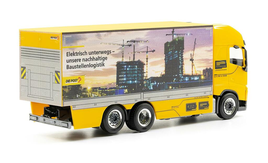 Volvo FH GI XL Die Post Elektro-Lkw  Modell von Faller 1:87