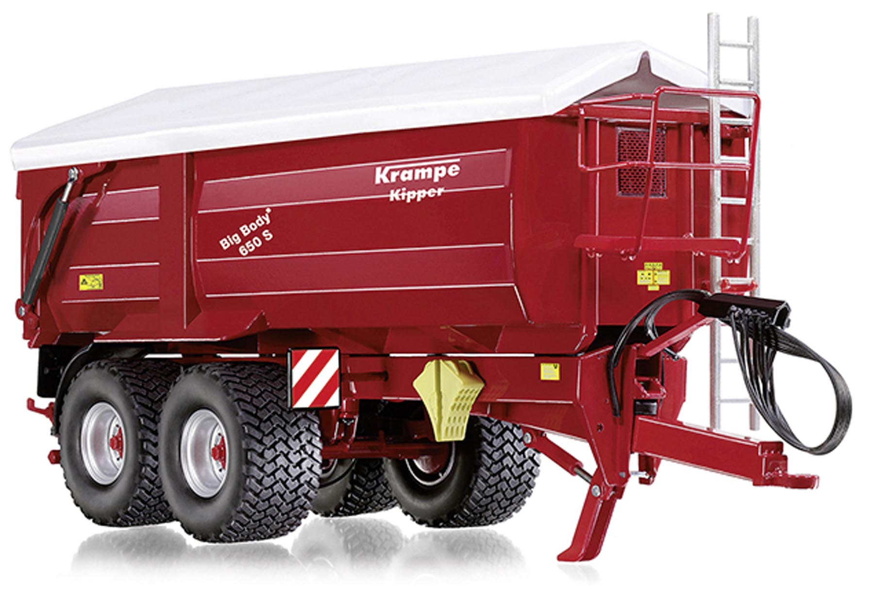 Krampe Big Body 650 S Hinter-Seitenkipper Modell von WIKING 1:32