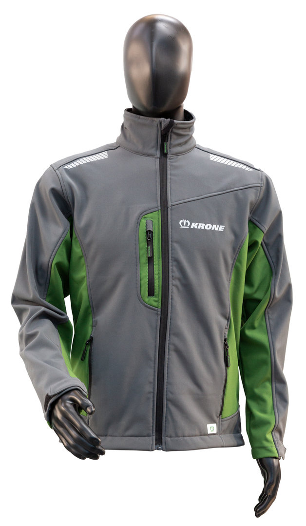 Krone Softshelljacke grau-grün Herren