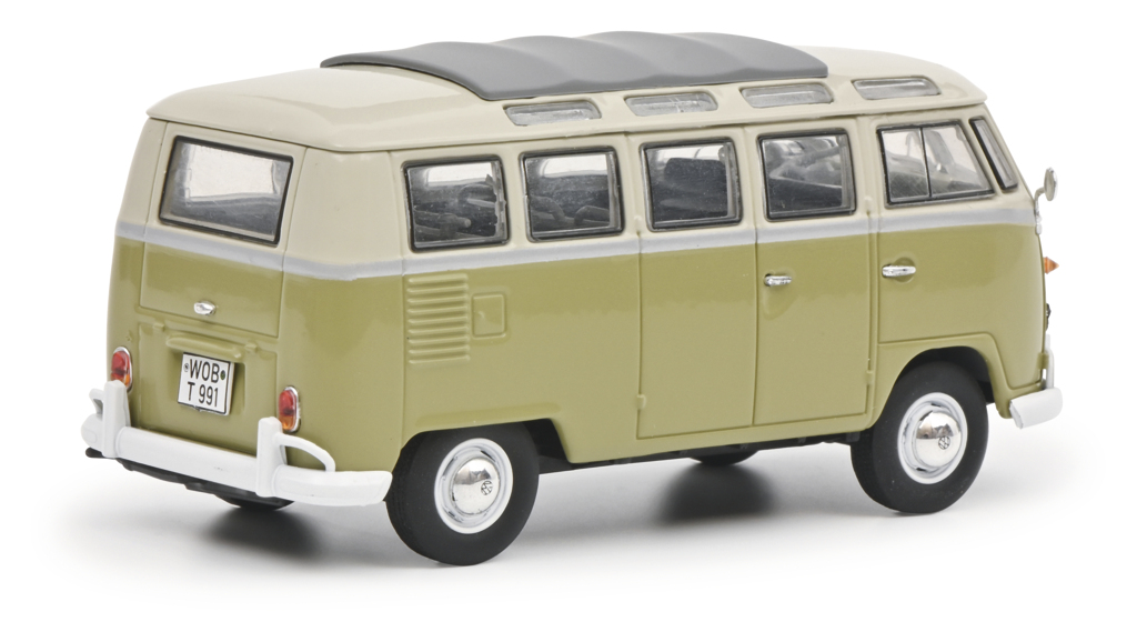 VW T1b Samba grün/grau Modell von Schuco 1:43