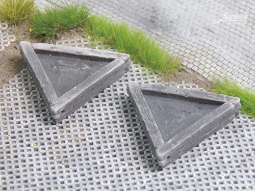 Straßenpflanzkübel, klein (10 Stck.) Modell von Juweela 1:87