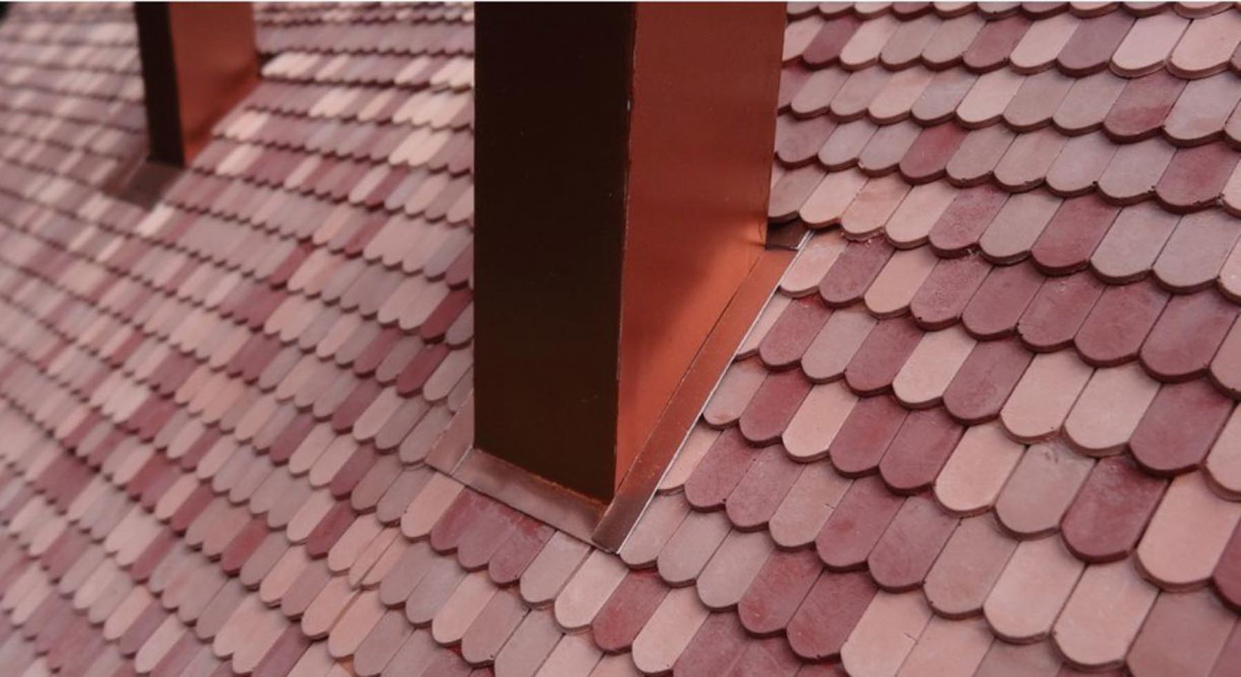 Dachziegel Biberschwanz dunkelrot 1500 Stück Modell von Juweela 1:32
