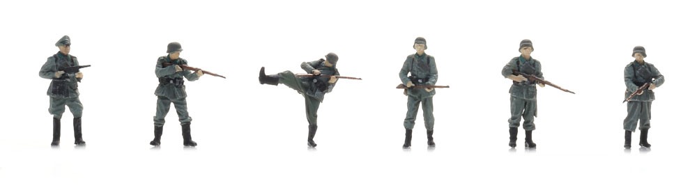 Wehrmacht Infanterie durchbricht Tür Modell von Artitec 1:87