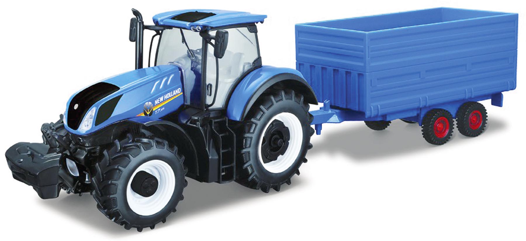 New Holland T7.315 Traktor mit Kipper Modell von bburago 1:32