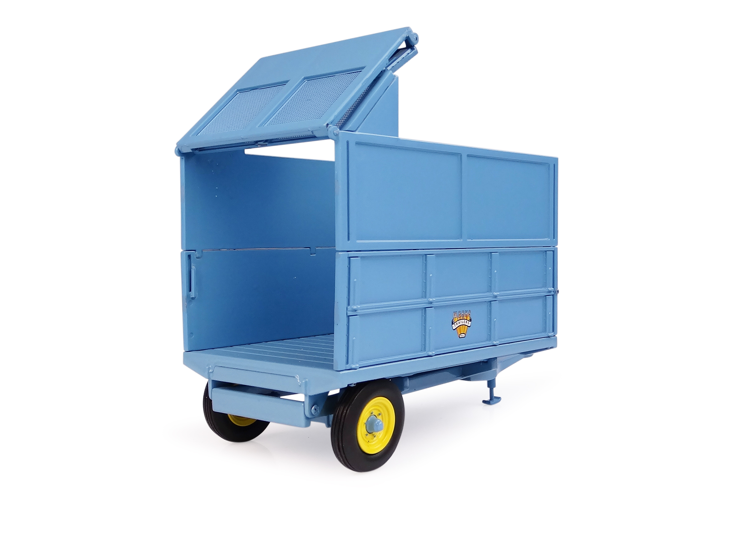 Weeks Convert 3,5 Tonnen Hydraulik-Kippanhänger mit Silageaufsatz Modell von Universal Hobbies 1:32