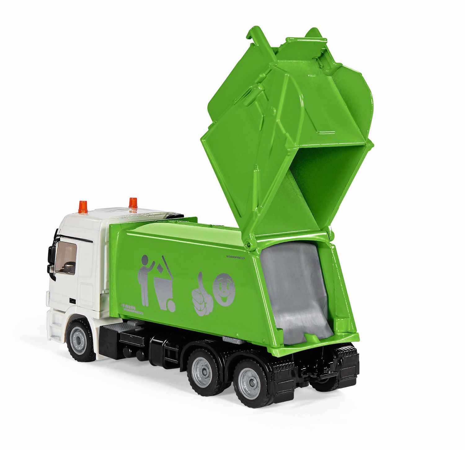 Mercedes-Benz Müllwagen mit Mülltonne Modell von Siku 1:50
