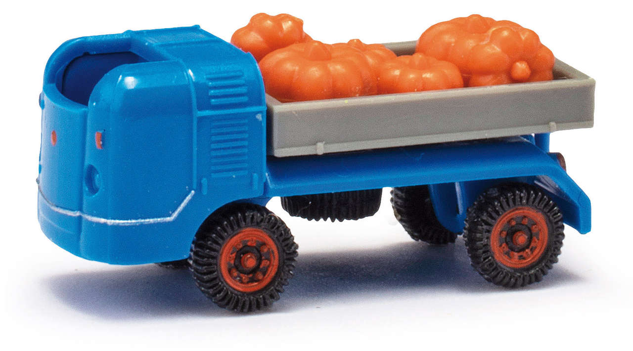 Multicar M21 blau mit Kürbissen-1