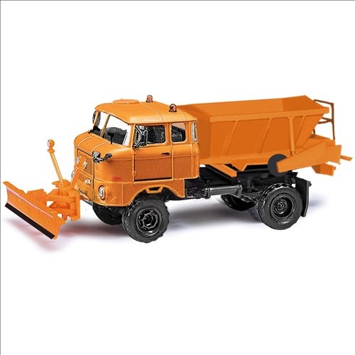 ESPEWE IFA W50 LA D035, Winterdienst mit Schneeschild orange Modell von Busch 1:87