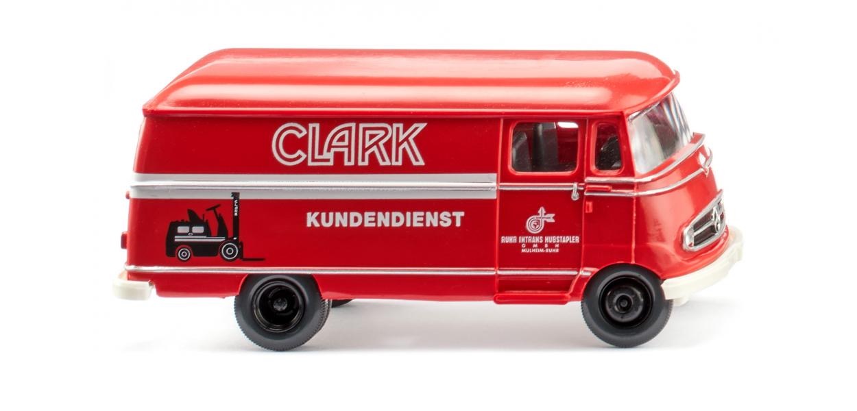 Kastenwagen MB L 319 Clark rot  Modell von WIKING 1:87