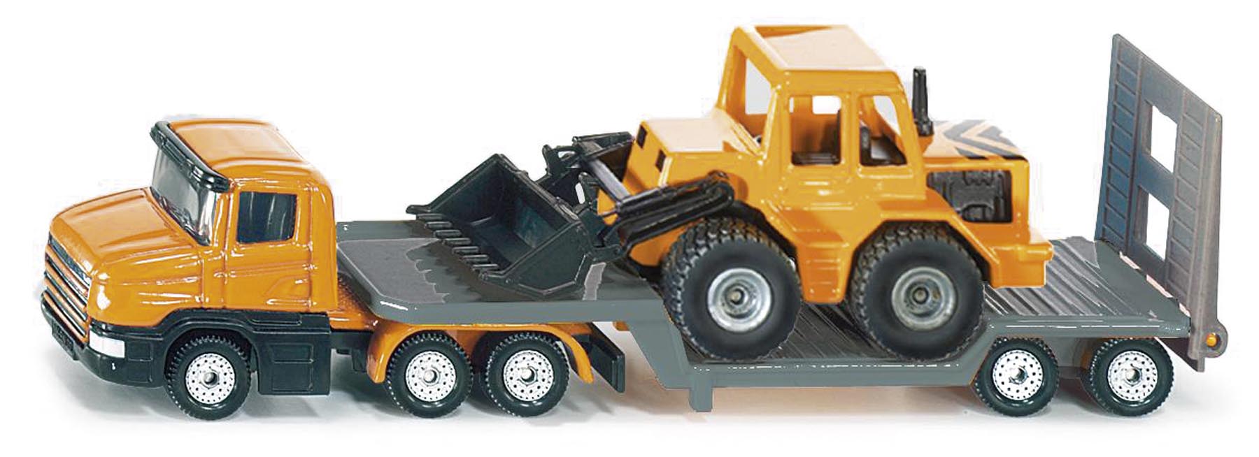 Tieflader mit Frontlader Modell von Siku