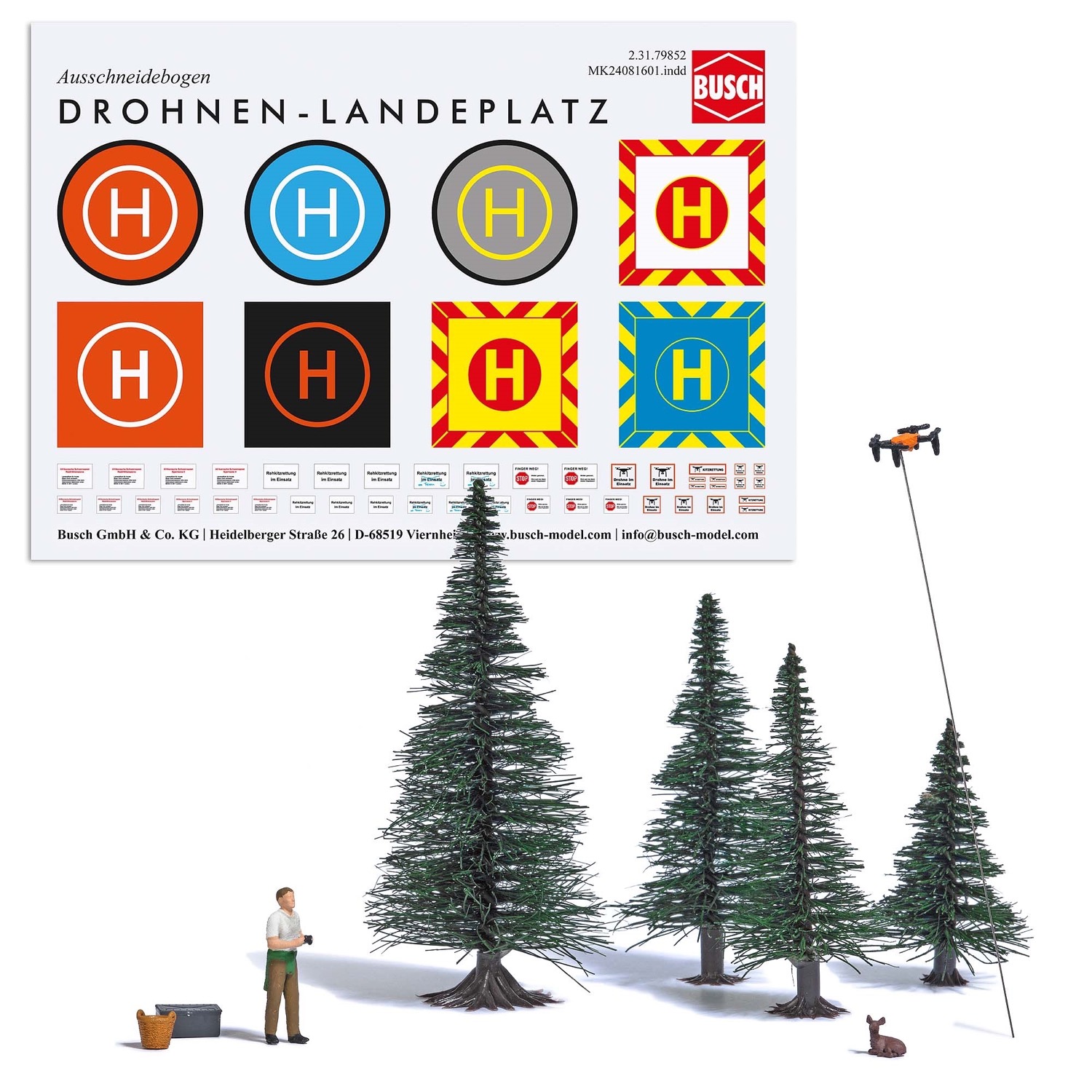 Rehkitzrettung Modell von Busch 1:87