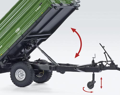 Brantner E 6035 Einachs-Dreiseitenkipper Modell von WIKING 1:32