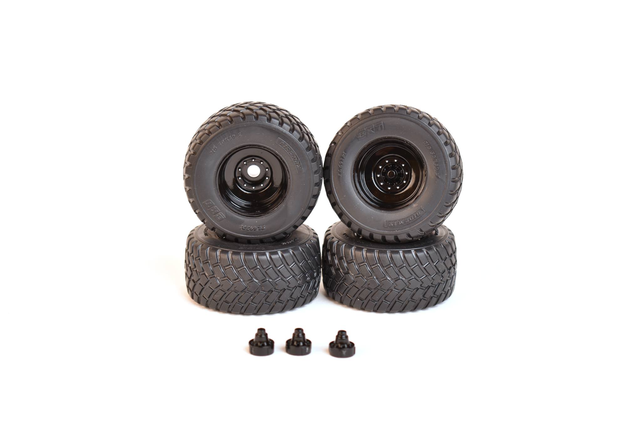 BKT Ridemax FL-693M 710/50R30.5 Set mit 4 Reifen und Felgen Modell von AT Collections 1:32