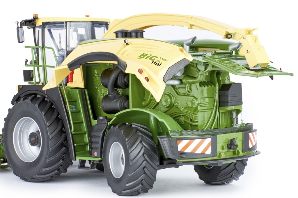 Krone BiG X 1180 mit Maisvorsatz und Pick-up Modell von ROS 1:32