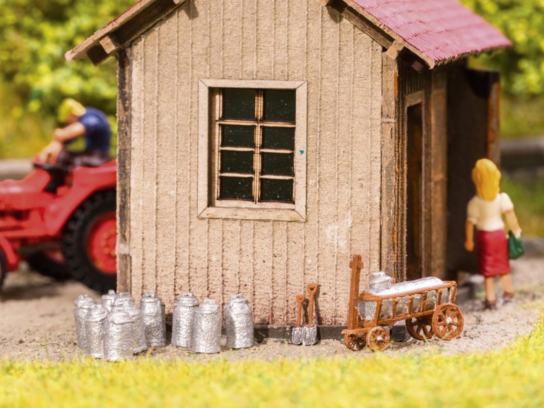 Milchwirtschafts-Set Modell von  1:87