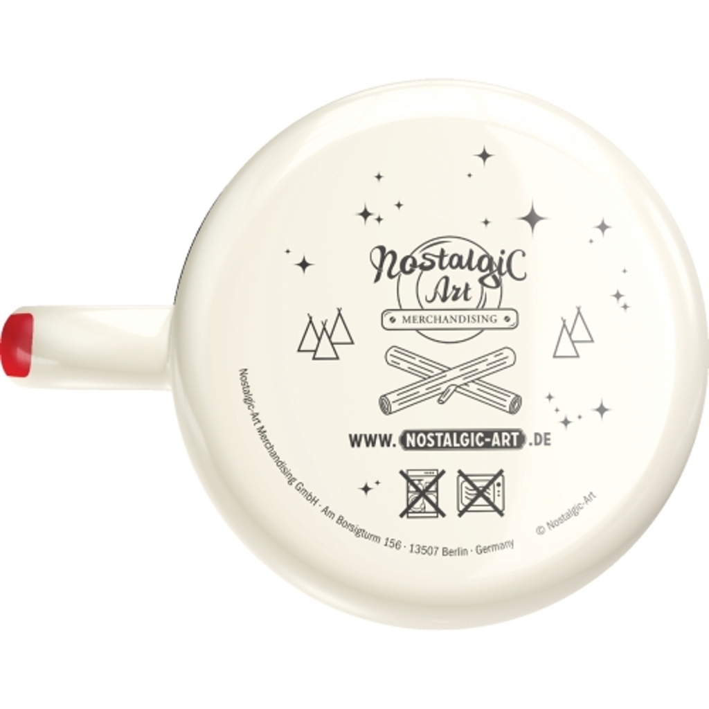 Emaille-Becher Strong Coffee Served Here