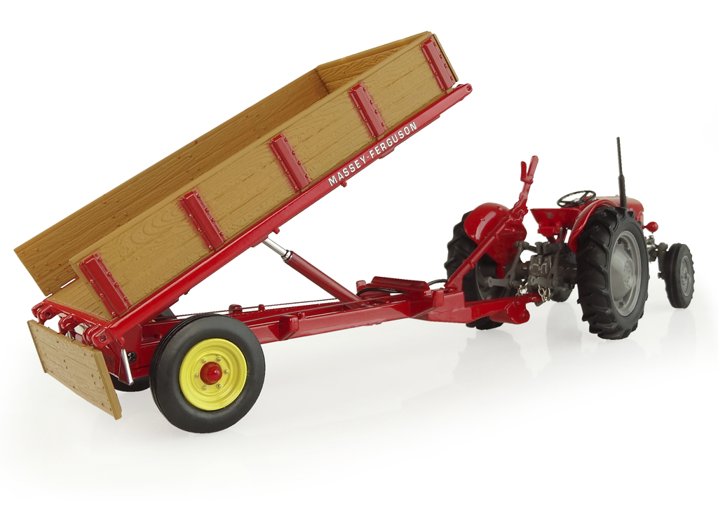 Massey Ferguson 3T Einachs-Kippanhänger Modell von Universal Hobbies 1:32