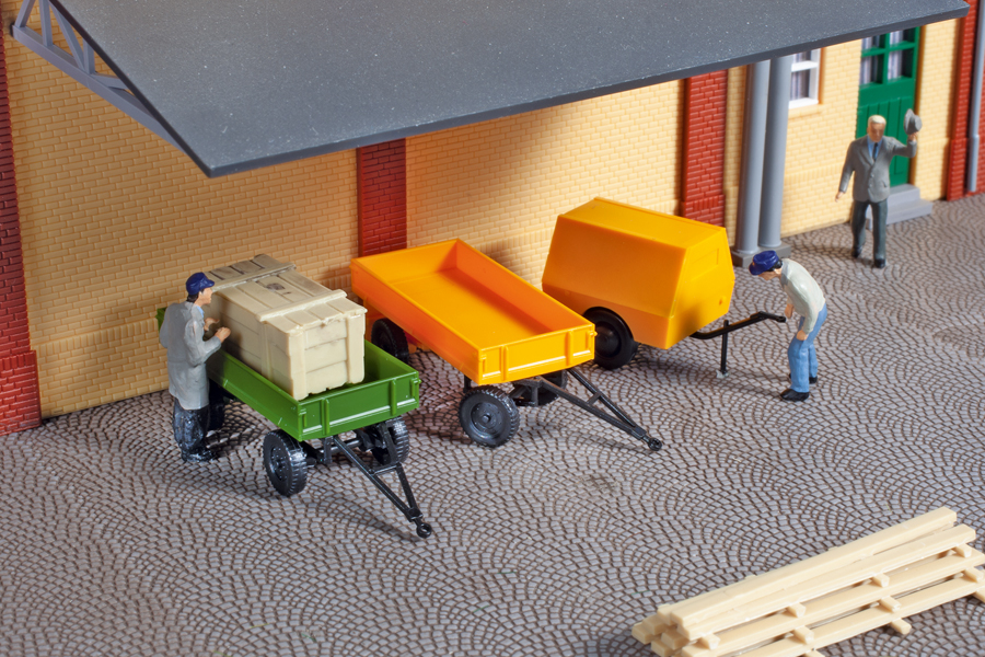 Anhängerset Bausatz Modell von Auhagen 1:87