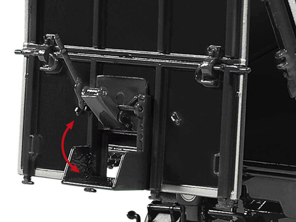 Kröger HKD 302 Zweiachs-Dreiseitenkippanhänger schwarz Modell von WIKING 1:32