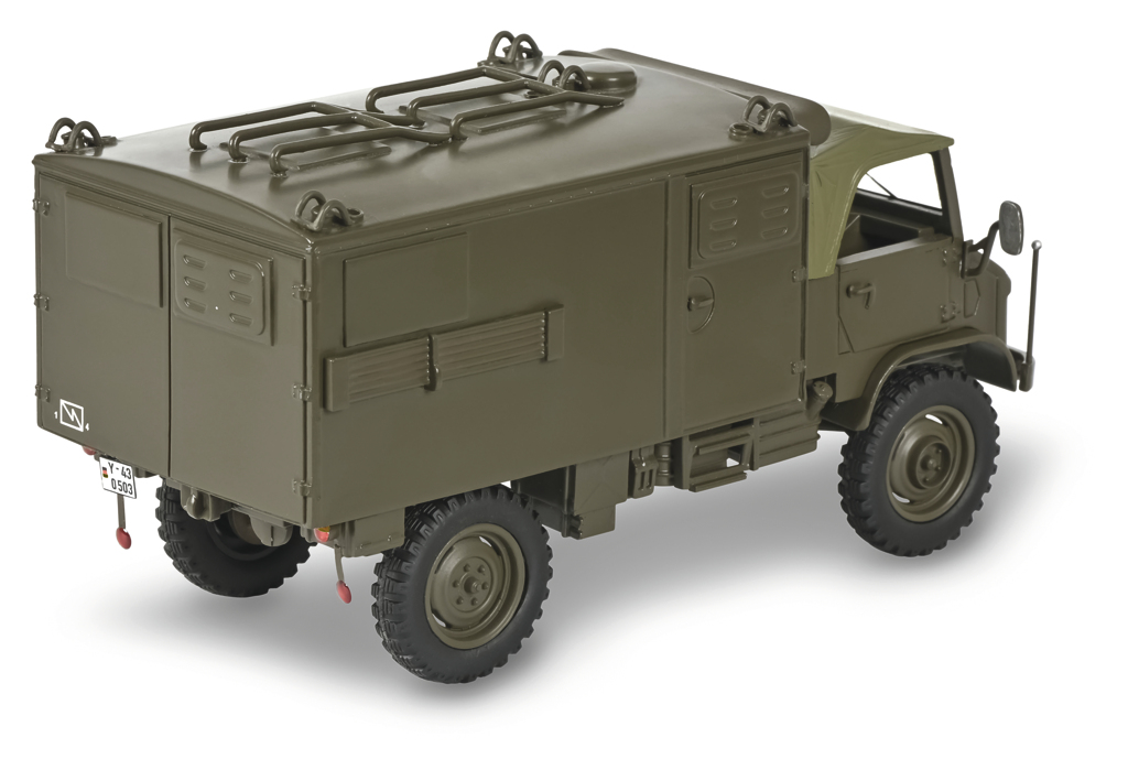 Unimog 404 S Koffer Bundeswehr Modell von Schuco 1:35