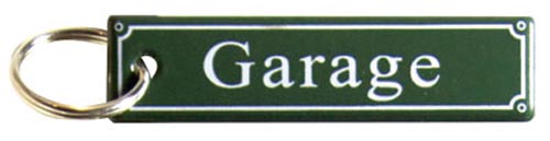 „Garage“ Emaillie-Schlüsselanhänger 8 x 2 cm
