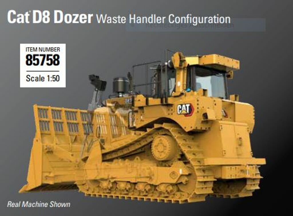 CAT D8 Dozer Abfall Handling Modell von DieCast Masters 1:50