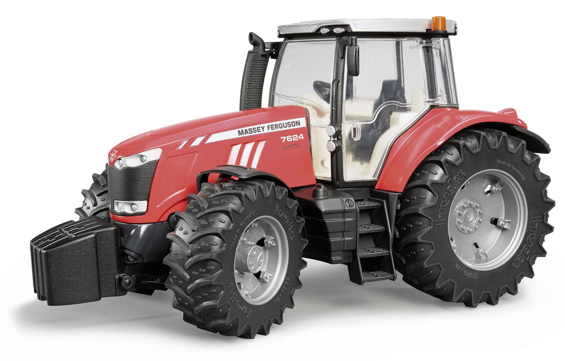 Massey Ferguson 7624 mit Frontgewicht Modell von Bruder 1:16