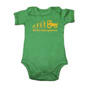 Baby-Body „Ich bin dazu geboren“ (grün)