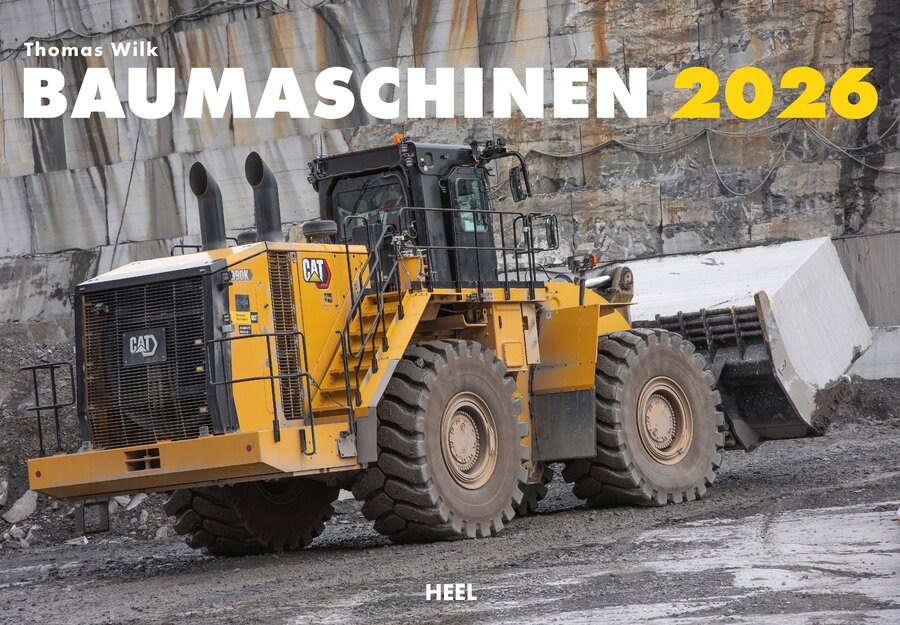Baumaschinen Monatskalender 2026