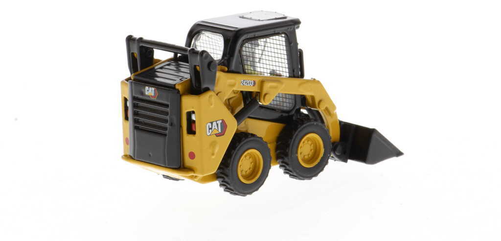 CAT 242D3 Kompaktlader mit Anbaugeräten Modell von DieCast Masters 1:50