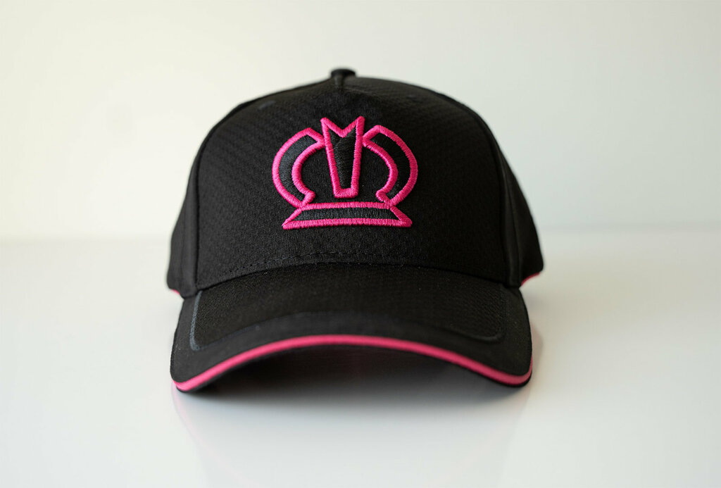 Krone Cap schwarzpink-1