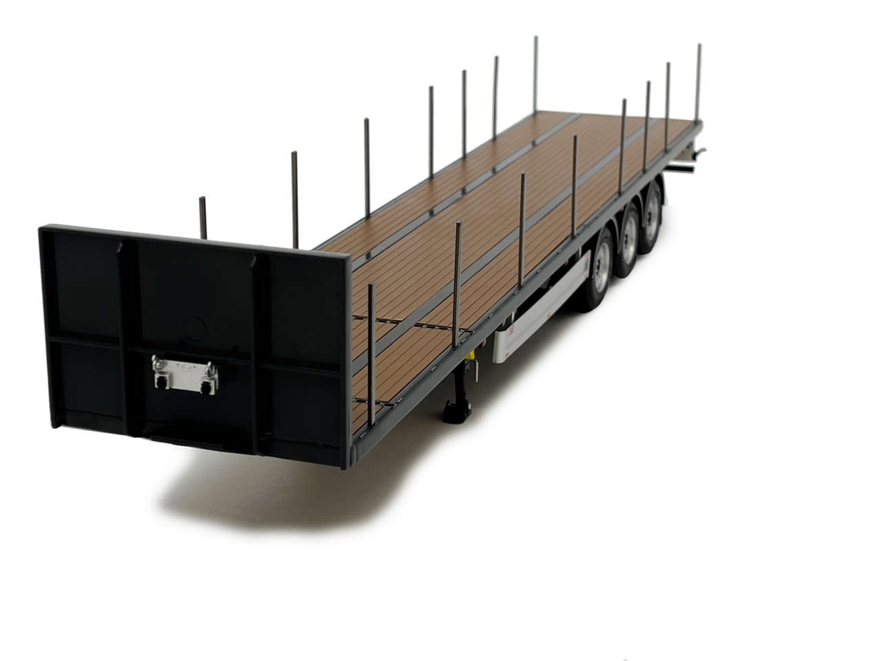 Pacton Auflieger Plattform 3-achsig anthrazit Modell von MarGe Models 1:32