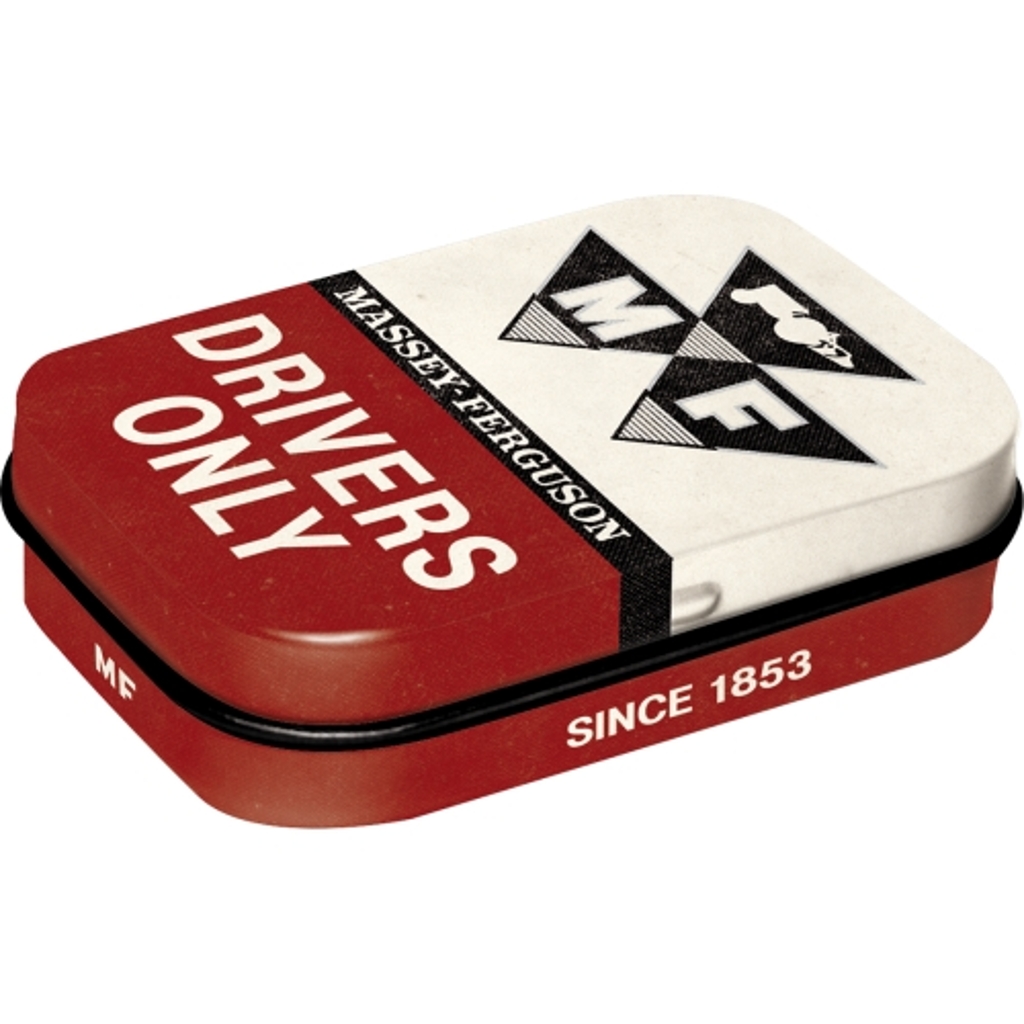 Blechdose Massey Ferguson Drivers Only-1