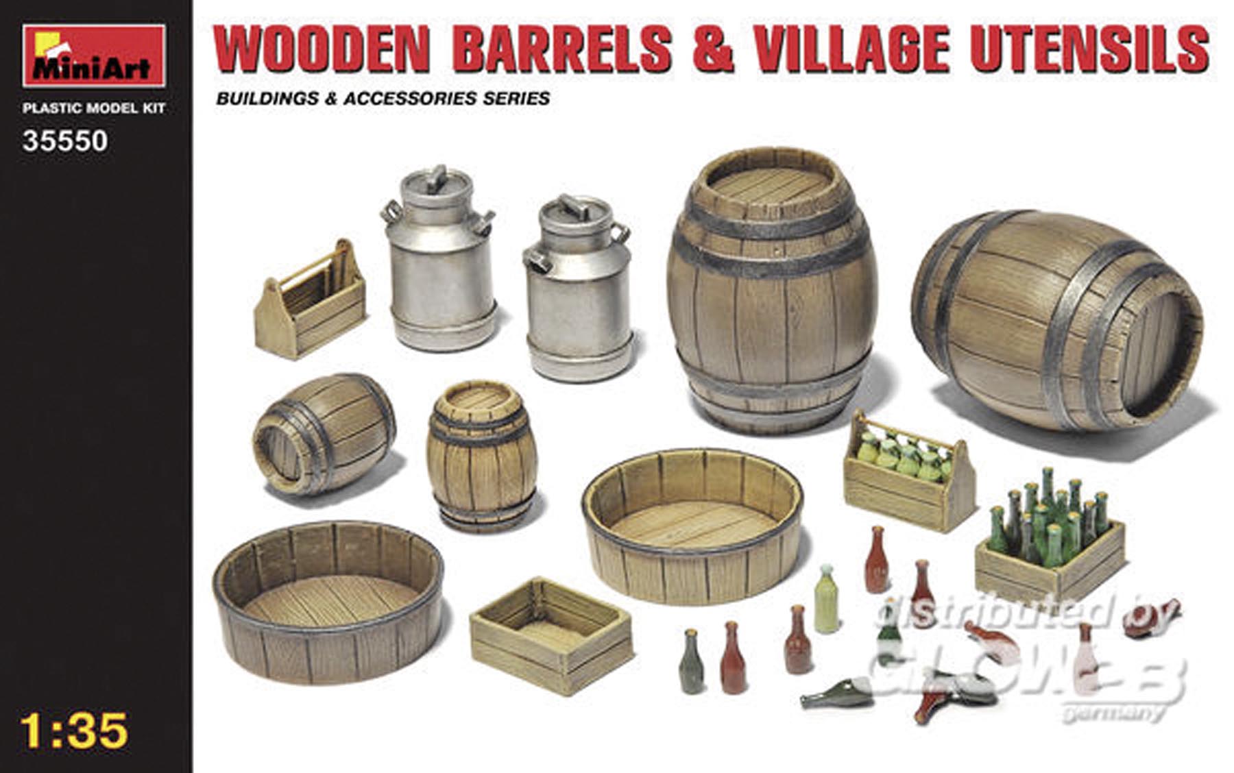Holzfässer und Utensilien Modell von MiniArt 1:35