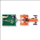 Allgaier A 111 L Bj. 1955 mit Einachsanhänger und Figuren  Modell von Busch 1:87